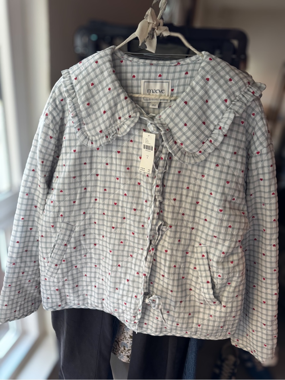 Maeve Quilted Hazel Heart Jacket